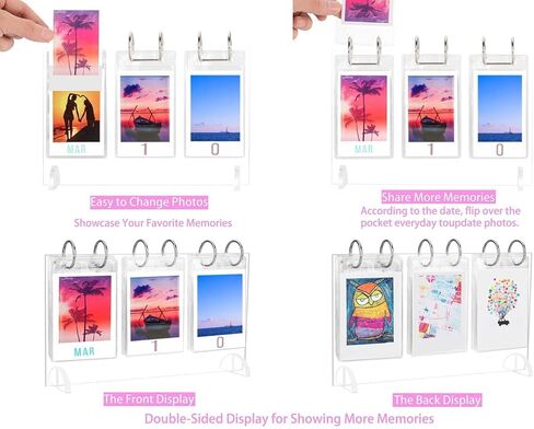 إطار صور WINKINE Instax ملون، 3 عبوات + ألبوم بولارويد in Kuwait