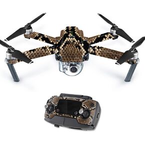 غلاف MightySkins متوافق مع طائرة DJI Mavic Pro Quadcopter Drone - Rattler | غطاء ملتف واقٍ ومتين وفريد ​​من نوعه من الفينيل | سهل التطبيق والإزالة وتغيير الأنماط | صنع في الولايات المتحدة الأمريكية in Kuwait