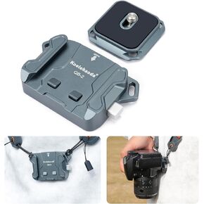 Koolehaoda Camera Shoulder Strap Quick Release Plate Kit, QR Plate Mount Adapter Camera Holder for Neck/Shoulder Strap Quick Mount/Release QB-2 in Saudi Arabia