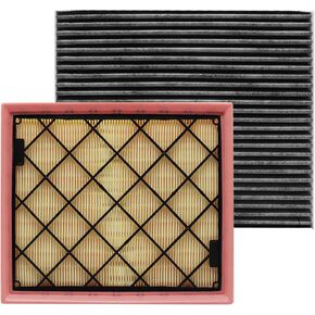 White Cabin Filter & Engine Air Filter Kit for Lincoln Nautilus 2023 2022 2021 2020 2019 in Saudi Arabia