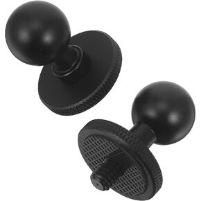 SHINEOFI 2pcs Aluminum Alloy Camera Tripod Mount Ball Heads 1/4" Screw 17mm Ball Diameter Black Camera Bracket Parts for Photography and Video Accessories in Kuwait