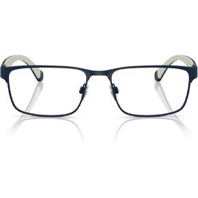 Emporio Armani Men's EA1105 Rectangular Sunglasses, Matte Black/Demo Lens, 56 mm in Kuwait