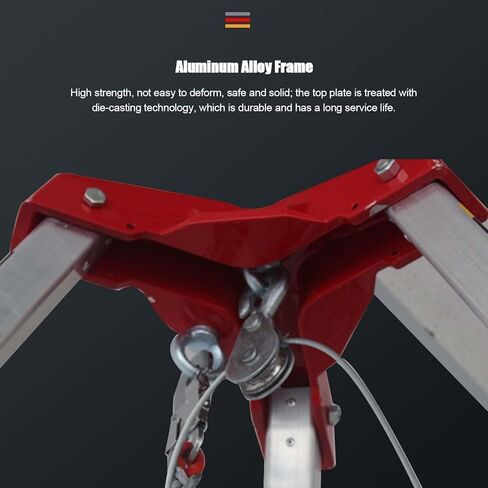 Emergency Rescue Tripod System with 1800lbs Winch - Confined Space Access, Deep Well & Aerial Work, Firefighting Rescue Equipment with Fall Protection,1800lb Tripod Rescue Kit 30m in Saudi Arabia