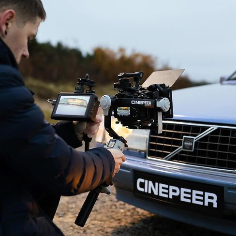 مثبت انحراف الكاميرا Zhiyun CINEPEER Crane 4E، وحدة تحكم مدمجة لتوفير العمالة وحامل ثلاثي القوائم، يدعم التصوير الرأسي والتحكم بالبلوتوث. (رافعة 4E) in Kuwait