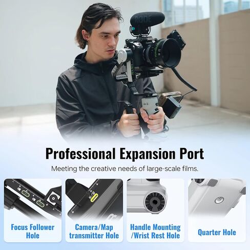 مثبت انحراف الكاميرا Zhiyun CINEPEER Crane 4E، وحدة تحكم مدمجة لتوفير العمالة وحامل ثلاثي القوائم، يدعم التصوير الرأسي والتحكم بالبلوتوث. (رافعة 4E) in Kuwait