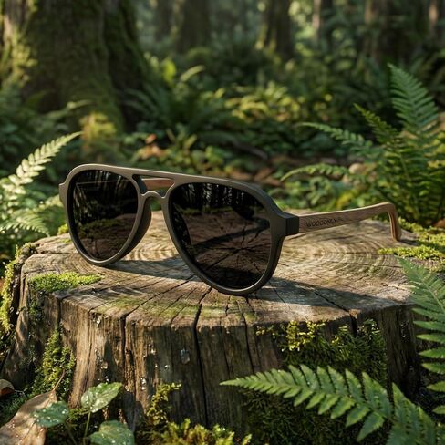نظارات شمسية مستقطبة خشبية من WOODONLY - ظلال خشبية بنمط مصمم للرجال والنساء في أعياد الميلاد وهدايا عيد الميلاد in Kuwait