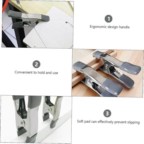 VANZACK 6pcs 4-inch Muslin Spring Clamps Photo Booth Backdrop Clips Heavy Duty Background Holder for Photography Studio and Video Shooting in Kuwait