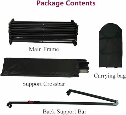 This Collapsible Pop Up Backdrop Stand, 5 7.5 10 12.5 15 17.4ft Trade Show Booth Photography Display, Exhibition Wedding Party Tension Fabric Banner in Kuwait