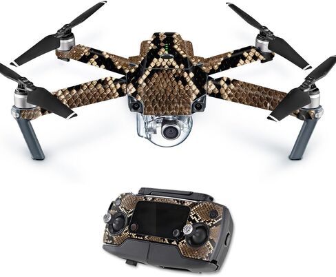غلاف MightySkins متوافق مع طائرة DJI Mavic Pro Quadcopter Drone - Rattler | غطاء ملتف واقٍ ومتين وفريد ​​من نوعه من الفينيل | سهل التطبيق والإزالة وتغيير الأنماط | صنع في الولايات المتحدة الأمريكية in Kuwait