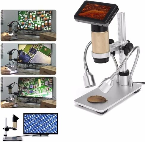 مجهر رقمي، دقة 3 ميجابكسل، تكبير 10X-300X، لحام HDMI USB، مجاهر فيديو، لإصلاح الهاتف SMT SMD DIY، النوافذ المتوافقة in Kuwait