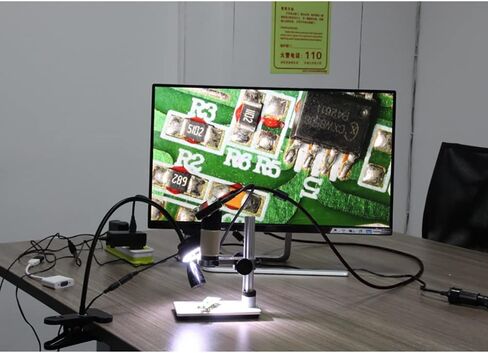 مجهر رقمي، دقة 3 ميجابكسل، تكبير 10X-300X، لحام HDMI USB، مجاهر فيديو، لإصلاح الهاتف SMT SMD DIY، النوافذ المتوافقة in Kuwait