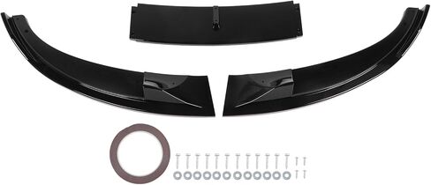 Fabater Front Bumper Lip Spoiler, 3PCS High Strength Sporty Front Bumper Body Kit, Front Bumper Lip Chin Splitter Diffuser for E60 E61 M5 2005-2010 (Glossy Black) in Saudi Arabia