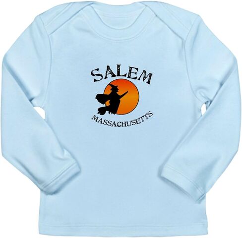 تي شيرت CafePress Salem MA Witch بأكمام طويلة للرضع، تي شيرت لطيف بأكمام طويلة للأطفال الرضع in Kuwait