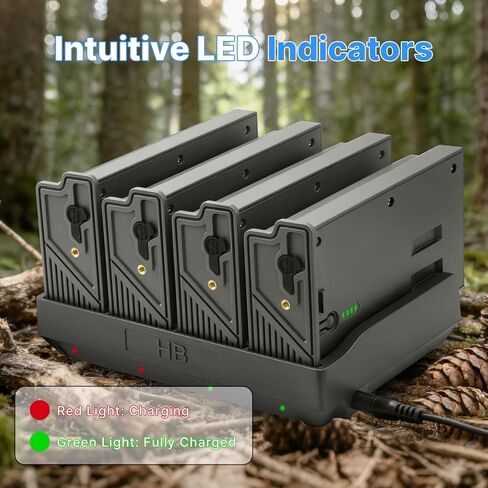استبدال شاحن بطارية سريع بـ 4 منافذ لـ TACTACAM Reveal، قاعدة شحن متوافقة مع Reveal X، X Pro، Pro 3.0، X Gen 2.0، X Gen 3.0، XB، SK، بطارية كاميرا صيد فائقة 12 فولت/5 أمبير in Kuwait