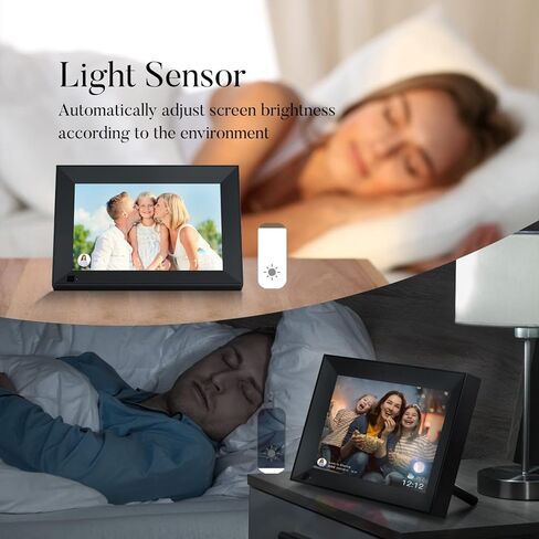 إطار صور رقمي 10.1 بوصة إطار صورة رقمي واي فاي مع شاشة لمس عالية الدقة 1280 * 800 IPS، إطار ذكي Humblestead 32 جيجابايت واي فاي لمشاركة الصور ومقاطع الفيديو على الفور من أي مكان عبر تطبيق AiMOR in Kuwait