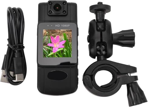 Wearable Camera 2K HD Resolution with 180° Rotatable Lens, Night Vision & Magnetic Back Clip - Real - Time Color Display, Motion Detection for Outdoor Sports & Cycling Enthus in Kuwait