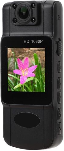Wearable Camera 2K HD Resolution with 180° Rotatable Lens, Night Vision & Magnetic Back Clip - Real - Time Color Display, Motion Detection for Outdoor Sports & Cycling Enthus in Kuwait