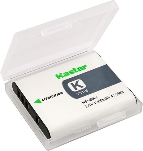 بطارية Kastar مكونة من قطعتين + شاحن بديل لسوني NP-BK1، BC-CSK، Bloggie MHS-CM5، MHS-PM5، Cyber-Shot DSC-S750، DSC-S780، DSC-S950، DSC-S980، DSC-W180، DSC-W190، DSC-W370، كاميرا Webbie MHS-PM1 in Kuwait
