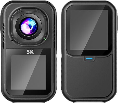 Neliangia 5K Action Camera with 6-Axis EIS, 64MP Photo, Waterproof Thumb Camera for Motorcycle Cycling Swimming Vlogging Outdoor in Kuwait