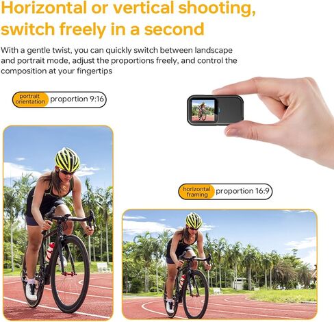 Neliangia 5K Action Camera with 6-Axis EIS, 64MP Photo, Waterproof Thumb Camera for Motorcycle Cycling Swimming Vlogging Outdoor in Kuwait