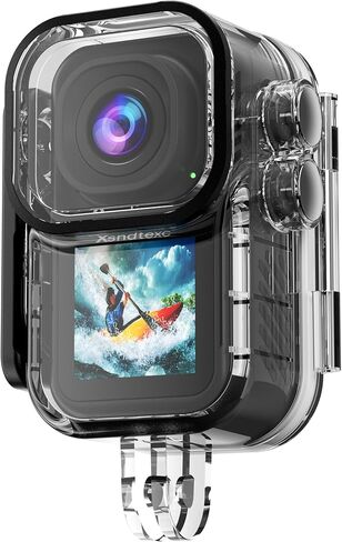Neliangia 5K Action Camera with 6-Axis EIS, 64MP Photo, Waterproof Thumb Camera for Motorcycle Cycling Swimming Vlogging Outdoor in Kuwait