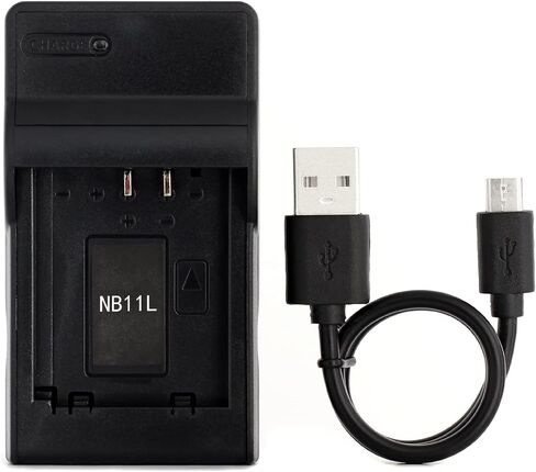شاحن USB Norifon NB-11L لكاميرات Canon IXUS 132، 150، 155، 160، 170، 275 HS، PowerShot A2300، A2500، A2600، PowerShot ELPH 110 HS، 115 is، 130 is، 320 HS Camera والمزيد in Kuwait