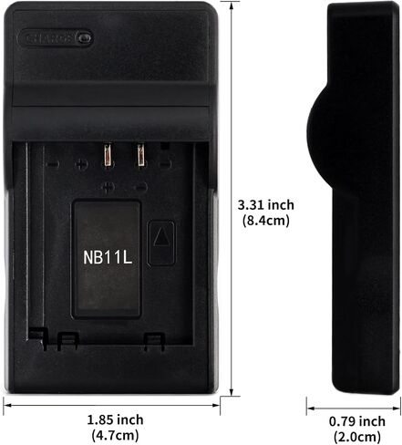 شاحن USB Norifon NB-11L لكاميرات Canon IXUS 132، 150، 155، 160، 170، 275 HS، PowerShot A2300، A2500، A2600، PowerShot ELPH 110 HS، 115 is، 130 is، 320 HS Camera والمزيد in Kuwait