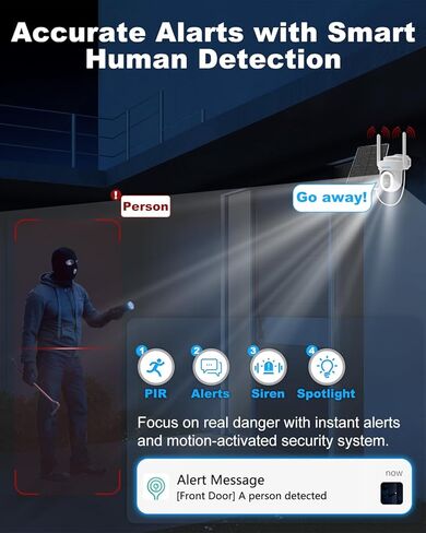 كاميرا مراقبة خلوية UCOCARE 4G LTE تعمل بالطاقة الشمسية، لا توجد كاميرا WiFi خارجية مع بطاقة SIM، 4MP HD 360 درجة إمالة عموم، رؤية ليلية ملونة، تنبيهات الحركة، كاميرا خارج الشبكة لموقع بناء كابينة مزرعة المزرعة in Kuwait