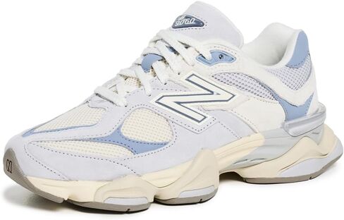 حذاء رياضي New Balance للجنسين 9060، رمادي لؤلؤي، 10.5 US للنساء/9 US للرجال in Kuwait