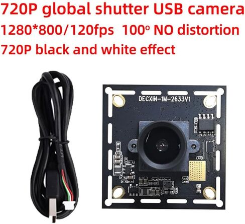 720P وحدة الكاميرا الصناعية USB للتعرض للمصراع العالمي 120 إطارًا OV9281 التقاط الهاتف المحمول عالي السرعة Linux B in Kuwait