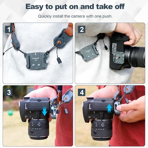 Koolehaoda Camera Shoulder Strap Quick Release Plate Kit, QR Plate Mount Adapter Camera Holder for Neck/Shoulder Strap Quick Mount/Release QB-2 in Kuwait