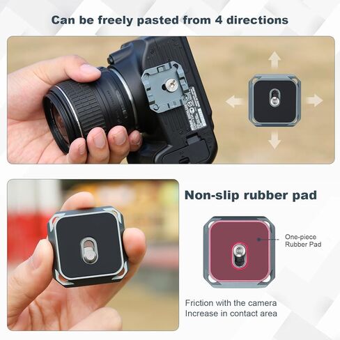 Koolehaoda Camera Shoulder Strap Quick Release Plate Kit, QR Plate Mount Adapter Camera Holder for Neck/Shoulder Strap Quick Mount/Release QB-2 in Kuwait