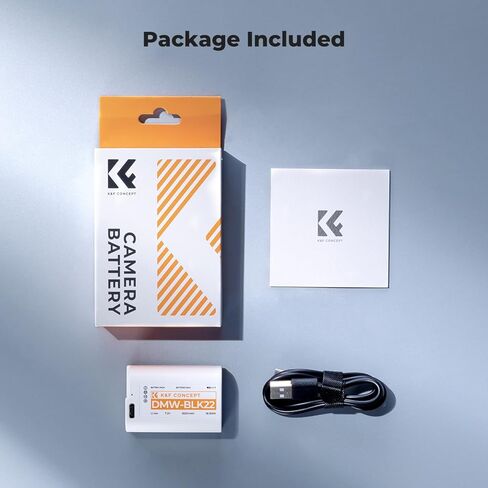K&F CONCEPT 2520mAh DMW-BLK22 Battery, USB-C 2.5H Full Charged BLK22 Battery Compatible with Panasonic LUMIX S5, S5II, GH6, GH5, G5 II, S5 IIX, GH7, S9, G9 II in Kuwait