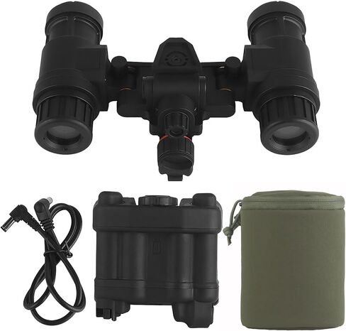 مناظير رؤية ليلية تكتيكية مع حقيبة حمل، مناظير AN/PVS31 على طراز الخوذة NVG، غير وظيفية، مع ضوء، للصيد والتخييم in Kuwait