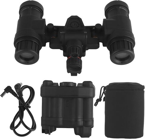 Tactical Night Vision Binoculars with Carrying Case, Helmet-Style AN/PVS31 Binoculars NVG, Non-Functional, with Light, for Hunting and Camping in Saudi Arabia