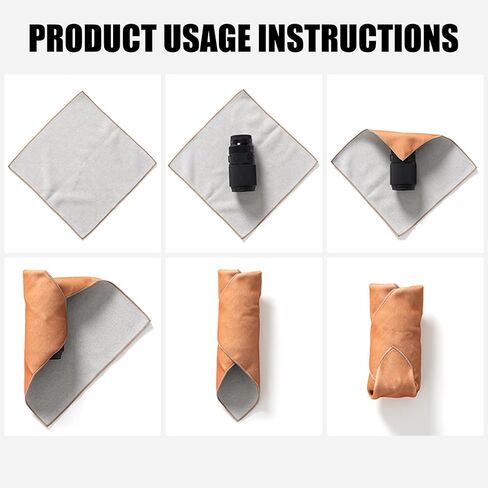 45x45cm Camera Lens Protector Wrap Adhesive Storage Cloth Quick Folding Protective Case for Electronic Devices Camera Sleeve in Saudi Arabia