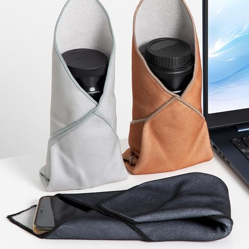 45x45cm Camera Lens Protector Wrap Adhesive Storage Cloth Quick Folding Protective Case for Electronic Devices Camera Sleeve in Saudi Arabia
