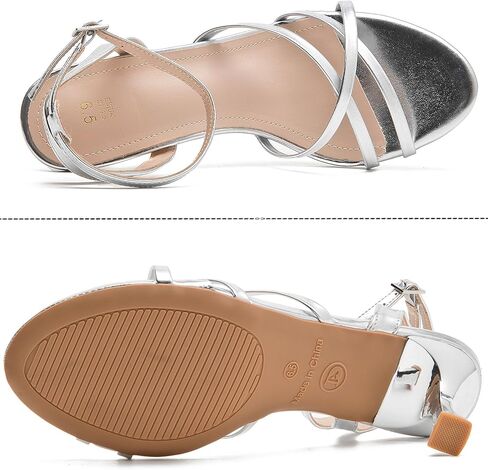 WUIWUIYU Women Girls Strappy Kitten Heels Low Heel Comfy Sandals Adjustable Ankle Strap Round Open Toe For Homecoming Party Dress Wedding Sandal Shoes in Saudi Arabia