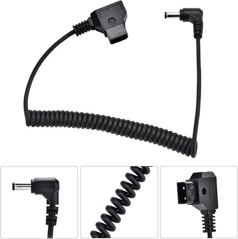 كابل محول D Tap to DC 5.5x2.5 مم، غلاف مقاوم للتآكل، توصيل طاقة آمن، محول بطارية مثبت على شكل V، موصل الزاوية اليمنى، تصميم متين، للمصورين الفوتوغرافيين وتصوير الفيديو in Kuwait