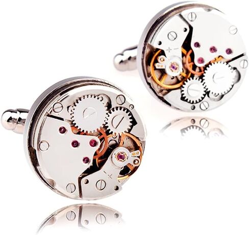 HONEY BEAR Cufflinks for Mens Non Working Watch Vintage Steampunk Gift with Box in Saudi Arabia