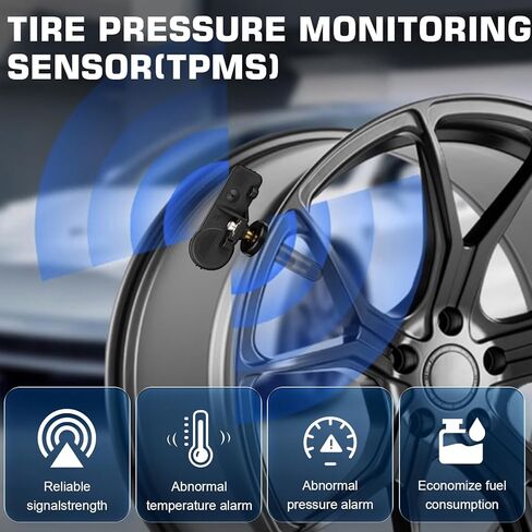 4pcs مستشعر TPMS لمستشعر ضغط الإطارات Chevrolet 315 ميجا هرتز لـ Chevy Silverado لـ GMC Sierra Yukon for Cadillac Tyre Monitoring Sensor Snap-in 13540600،15254101،1592396،43130-85z00 in Kuwait