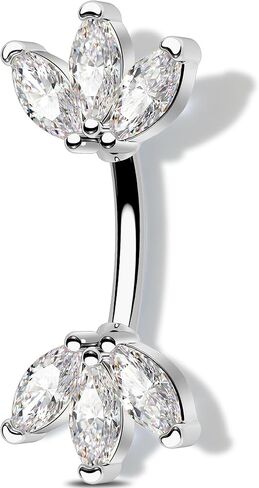 Melighting 16G لوتس تشيكوسلوفاكيا الذهب الرخ الأذن ثقب بار 316L الجراحية الفولاذ المقاوم للصدأ الحاجب ثقب المجوهرات داينتي الفص القرط 6 مللي متر/8 مللي متر in Saudi Arabia