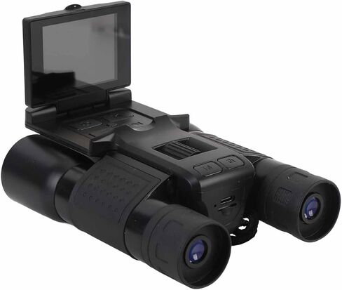 Luocute 12x32 مناظير رقمية مع كاميرا، 48MP 2.5K UHD 2.4 بوصة شاشة ملونة 8X تقريب رقمي من النوع C مسجل صور فيديو، لمشاهدة الطيور ومراقبة الحياة البرية والسفر in Kuwait