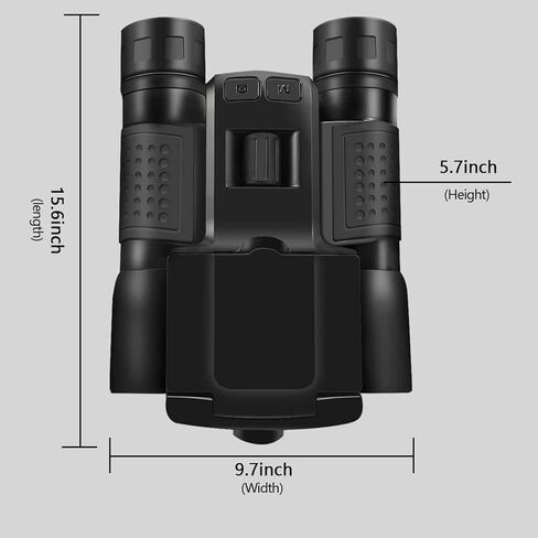 Luocute 12x32 مناظير رقمية مع كاميرا، 48MP 2.5K UHD 2.4 بوصة شاشة ملونة 8X تقريب رقمي من النوع C مسجل صور فيديو، لمشاهدة الطيور ومراقبة الحياة البرية والسفر in Kuwait