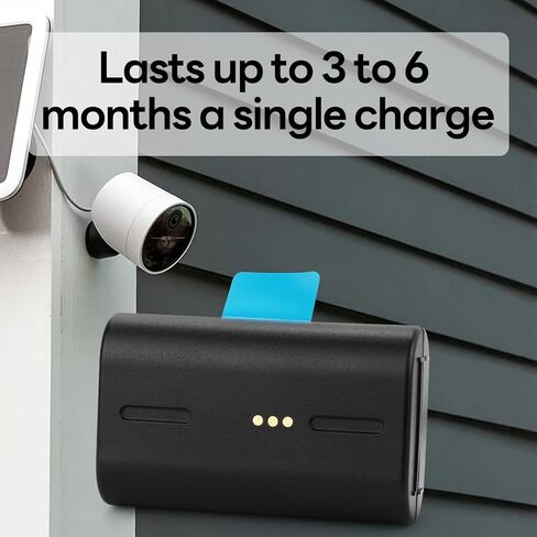 MULS قطعتان بديلتان لكاميرا الأمان اللاسلكية الخارجية SimpliSafe SSCAM-BAT11 SCM301 CMOB1 CM0B1 كاميرات وجرس باب فيديو 7000 مللي أمبير في الساعة حزمة بطارية مطورة مع كابل شحن من النوع C يدوم طويلاً in Kuwait
