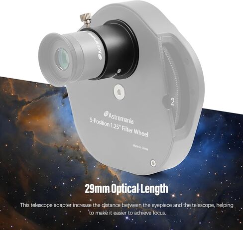 Astromania M42X0.75 محول ذكر إلى 1.25 بوصة - حزمة مع - تلسكوب قطري 1.25 بوصة مع منشور Amici in Kuwait