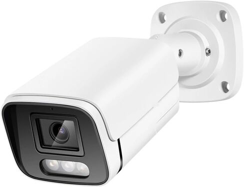 كاميرا IP 4K 8MP صوت خارجي POE H.265 رصاصة معدنية CCTV Home 4MP لون رؤية ليلية كاميرا مراقبة (6 مم، Super 8MP POE) in Kuwait