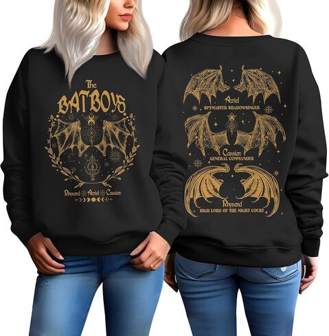 Kozmoz Inspire City of Starlight Sweatshirt - Night Court Sweatshirt - Court Thorns Book Swits in Saudi Arabia