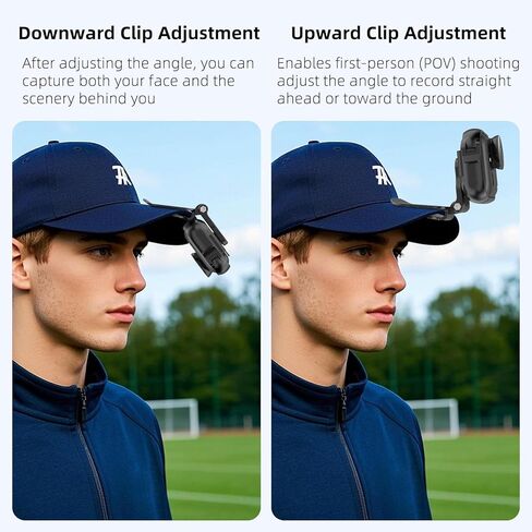 مشبك قبعة لـ Insta360 GO Ultra Sports Camera Hat Mount Baseball Hat Clip Camera POV Vlog Mount in Kuwait