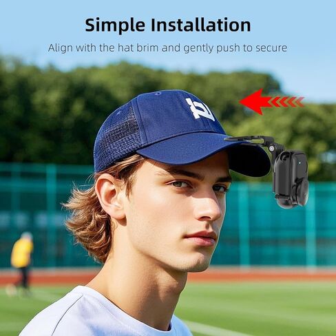 مشبك قبعة لـ Insta360 GO Ultra Sports Camera Hat Mount Baseball Hat Clip Camera POV Vlog Mount in Kuwait